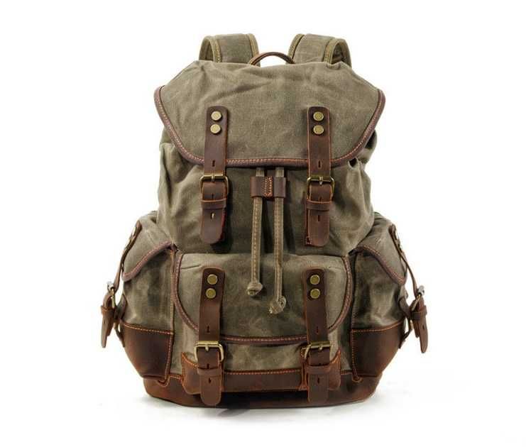 Рюкзак в винтажном стиле Crazy Horse canvas