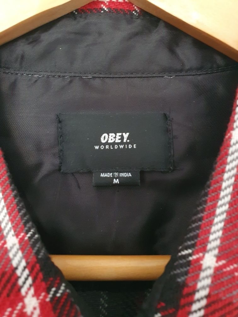 Koszula w kratę OBEY rozmiar duże M