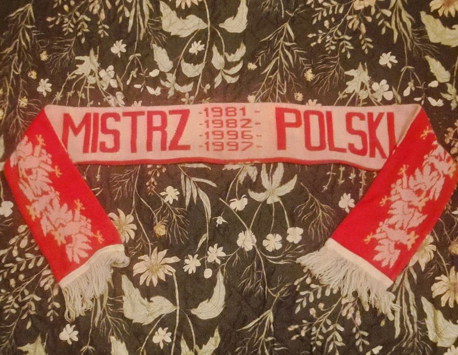 Widzew Łódź RTS szal z lat 90 szalik unikat