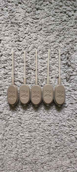 Zestaw podajników ARC method feeder z rurką 5 sztuk  50 gram.