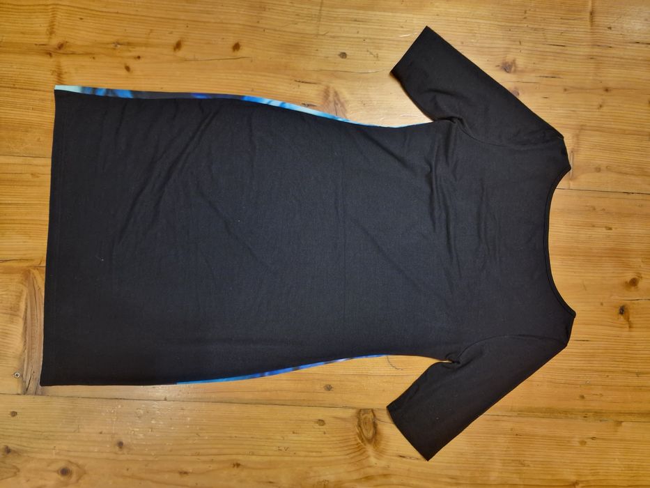 Ashley Brooke sukienka z asymetrycznym dekoltem efektowny nadruk L XL