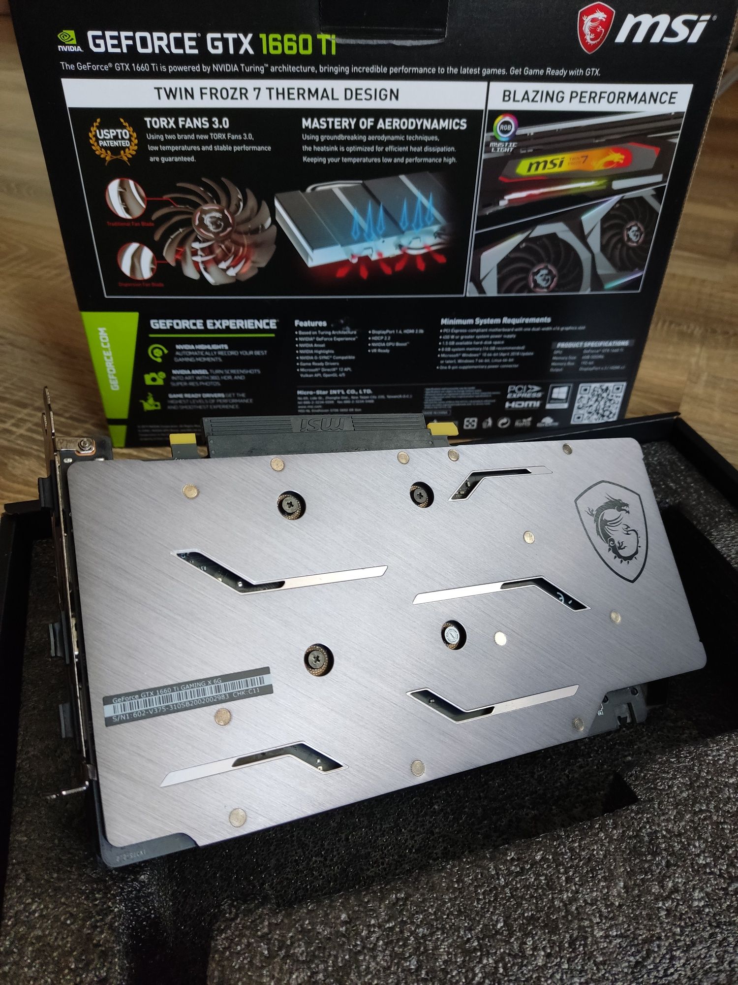 MSI GTX 1660ti Gaming X 6Gb 192b