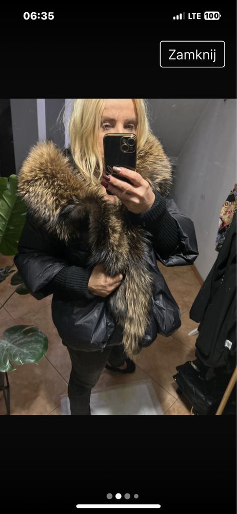 Kurtka futerko bardzo efektowna