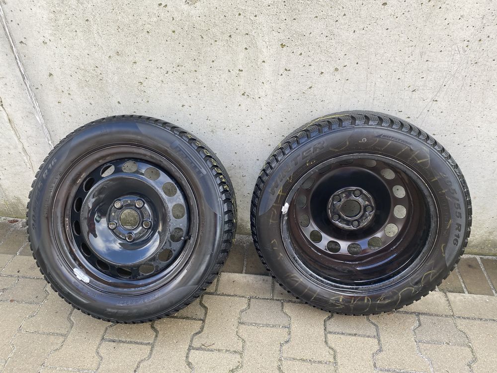 Zimowe Koła 16” leon 3 5F- 205/55 16 91h pirelli cinturato + stalowki