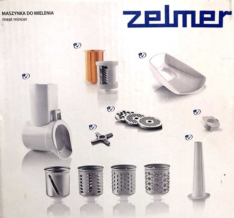 Мясорубка Zelmer ZMM4048W (887.89) 650/1900W, made in Poland, Original