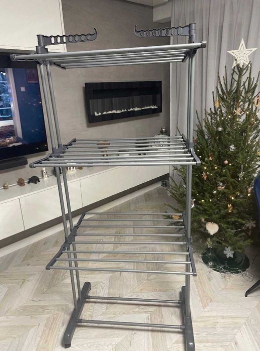 Mocna XXL Suszarka Na Pranie Na Ubrania Stojąca Pionowa Na Balkon