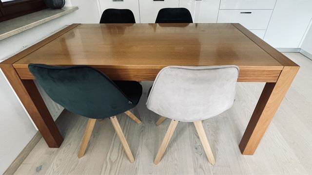 Stół drewniany rozkładany 90x160