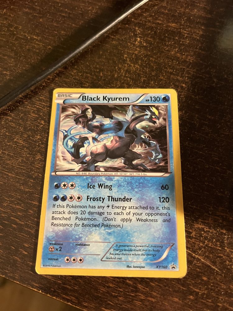 Karty pokemon oryginalne starsze holo promo Black Kyurem