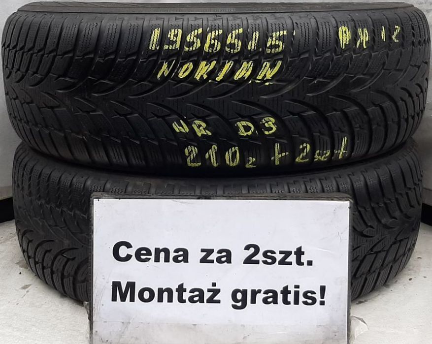 195/65/15 cena za 2szt. zimowe* nokian wa-wa centrum