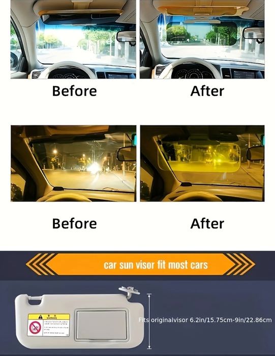 Oslona przeciw słoneczna I odblaskami świateł materiał  ABS