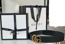 Pasek czarny Gucci 110cm