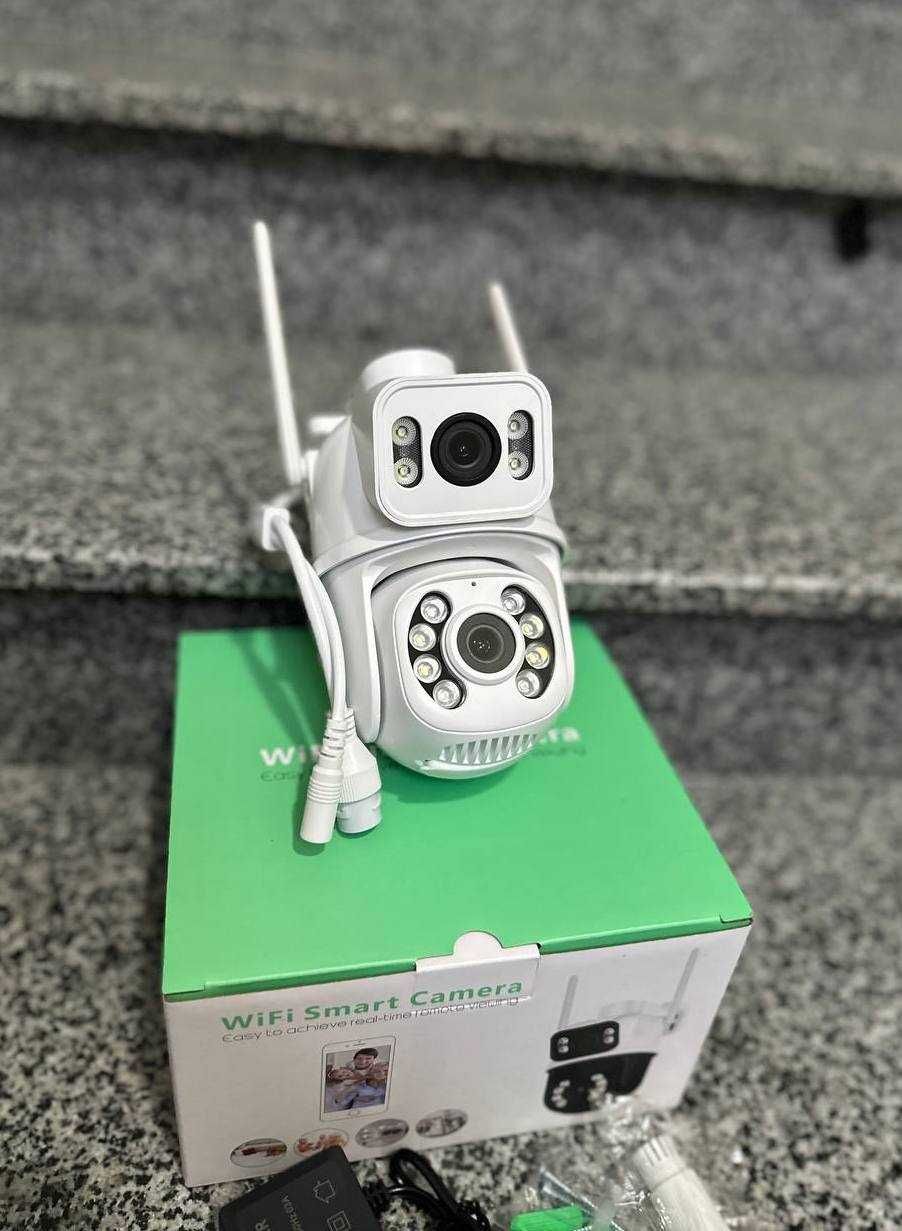 Вулична Вайфай камера відеонагляду iCsee 8MP відеокамера для дому WiFi