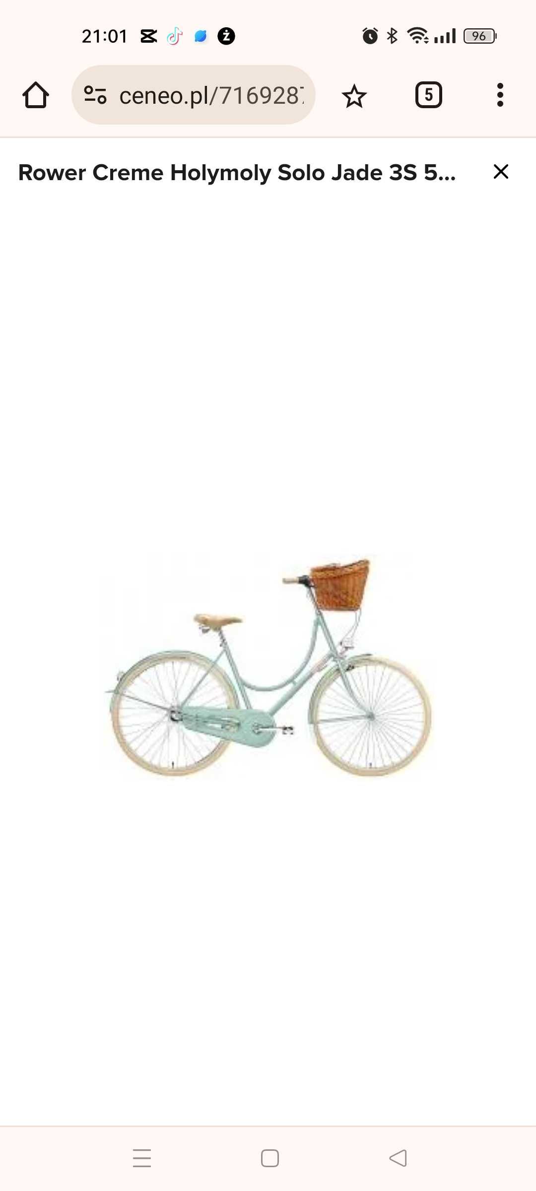 Rower miejski Creme HolyMoly rama 53 cm 28''