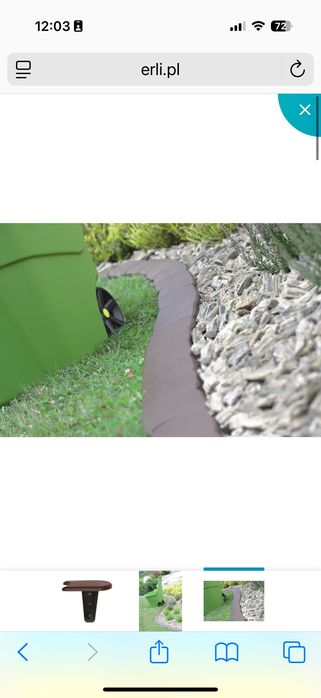 Obrzeże ogrodowe 3,8 m Krawężnik, Palisada IPAK2
