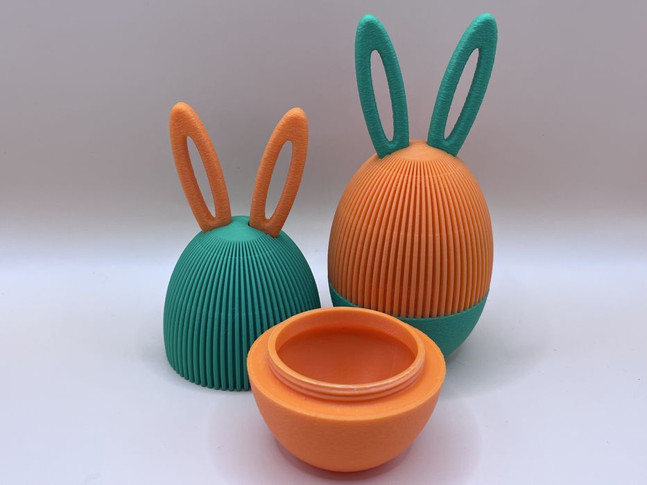 Jajko z uszami,Królik 13cm,zakręcany schowek na drobiazgi,różne Kolory