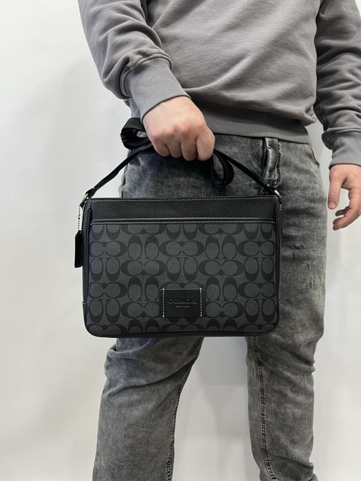 Чоловіча сумка Coach шкіряна