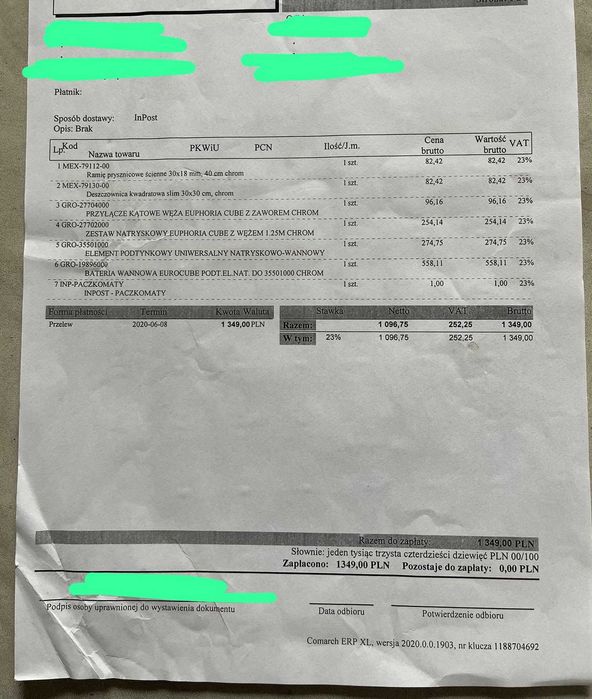 zestaw prysznicowy bateria GROHE EUROCUBE podtynkowy ścienny NOWY