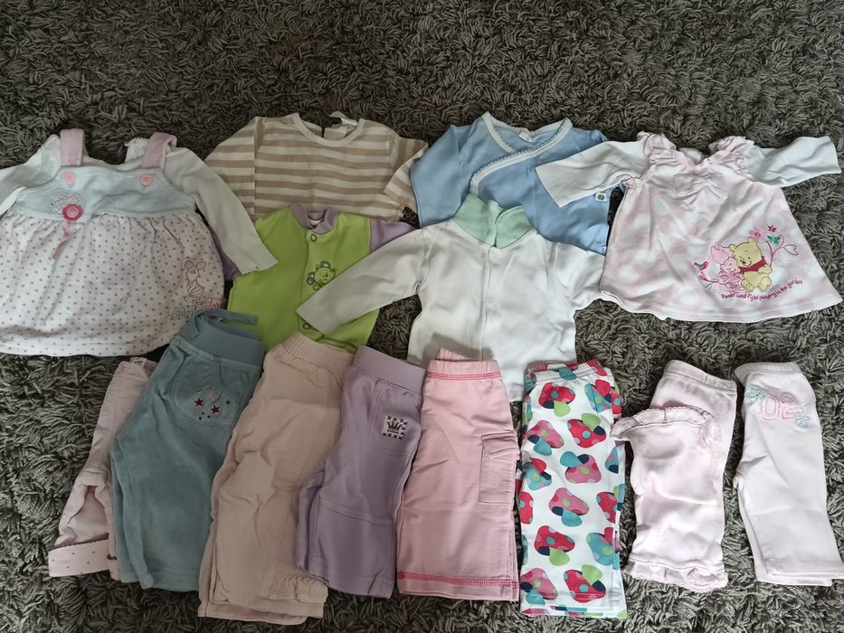 Duży zestaw ubranek dla noworodka