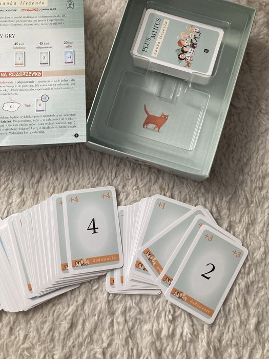 Gra planszowa Plus minus: Nauka liczenia Wydawnictwo Nasza Księgarnia