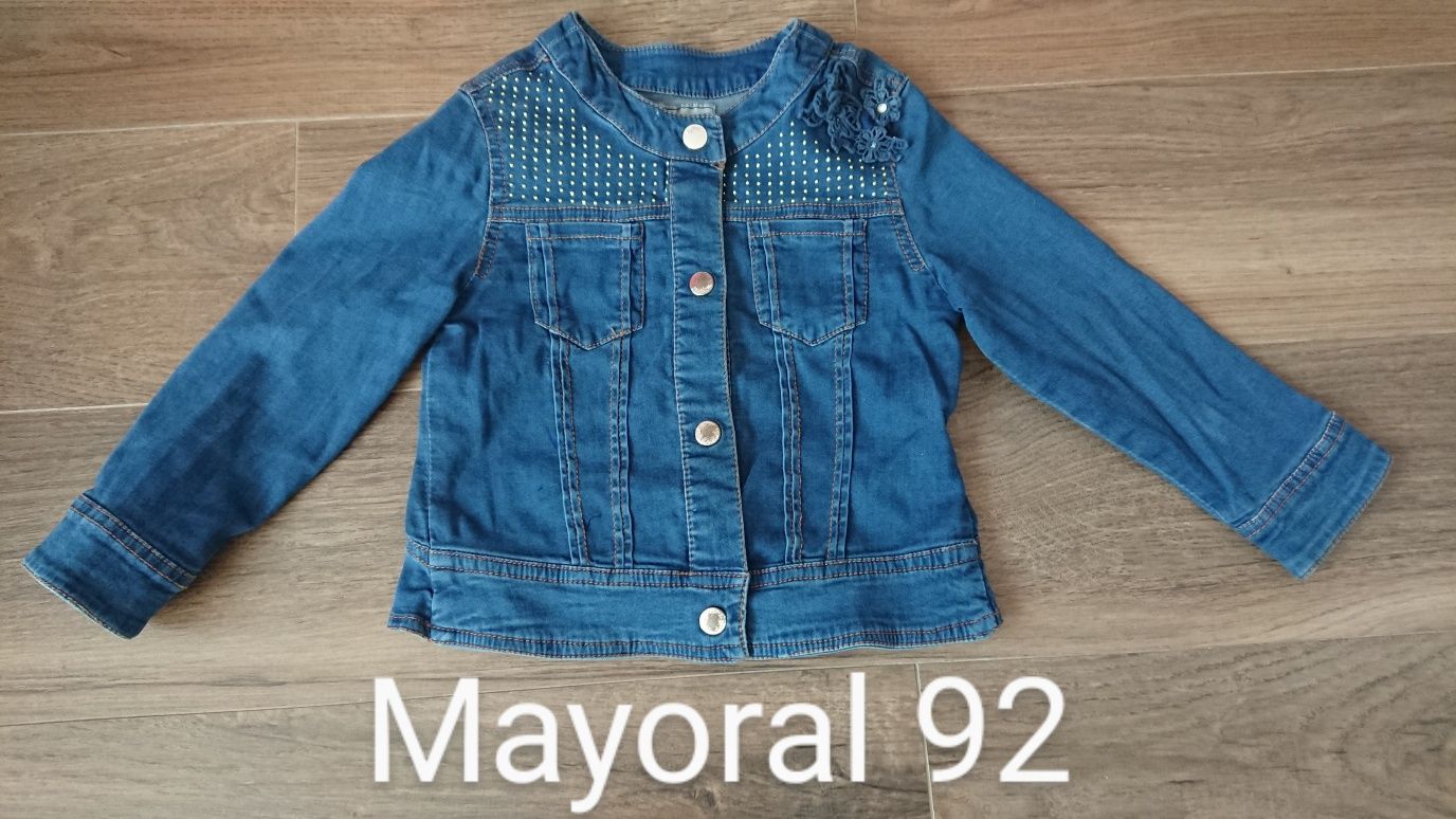 Kurtki jeans dla dziewczynki 74-116