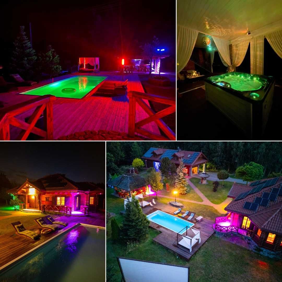 Rezydencja z basenem | Podlasie, jacuzzi, sauna, willa wynajem, 16 os.