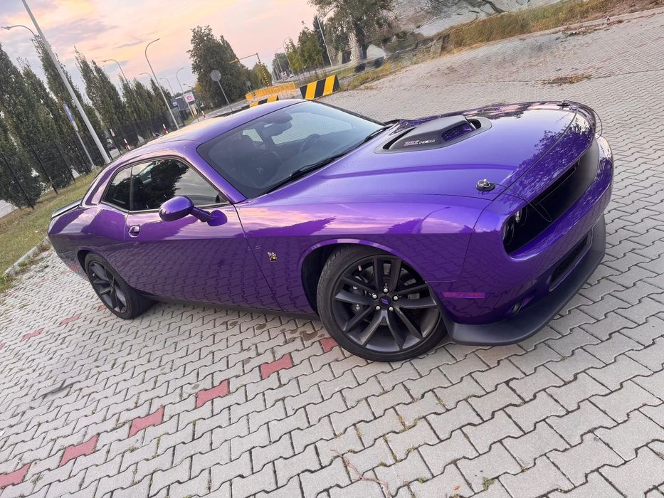 Dodge Challenger Dodge Challenger Scat Pack 6.4 HEMI V8 Shaker Crazy Plum 2019 15tys km