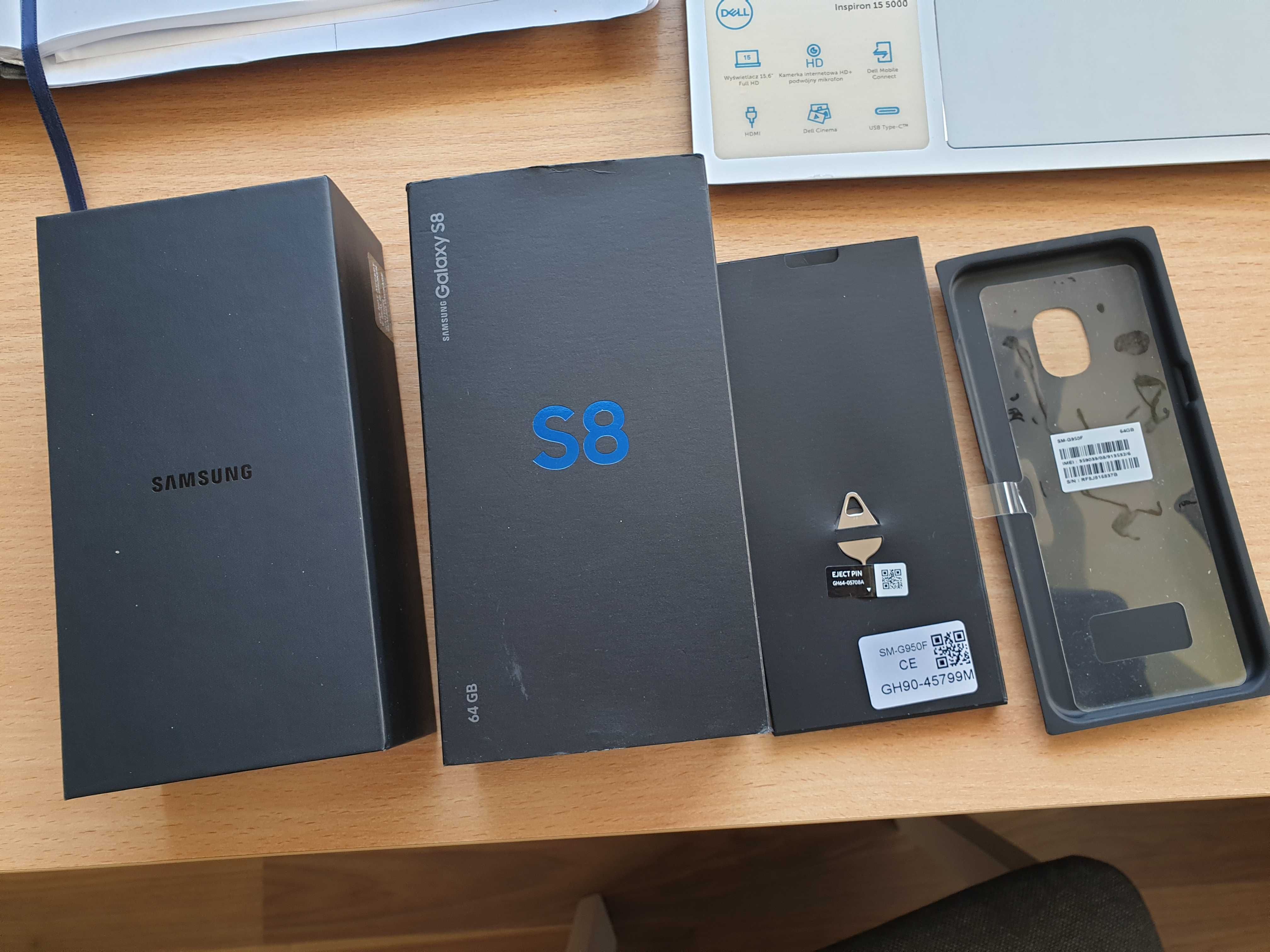 Pudełko kartonik opakowanie Samsung S8 Kompletne