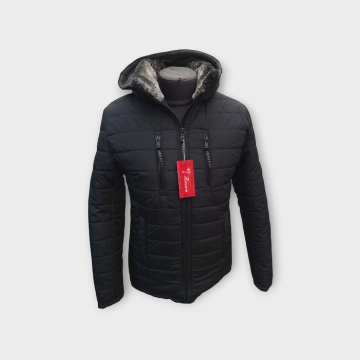 Мужские зимние куртки больших размеров прямого фасона