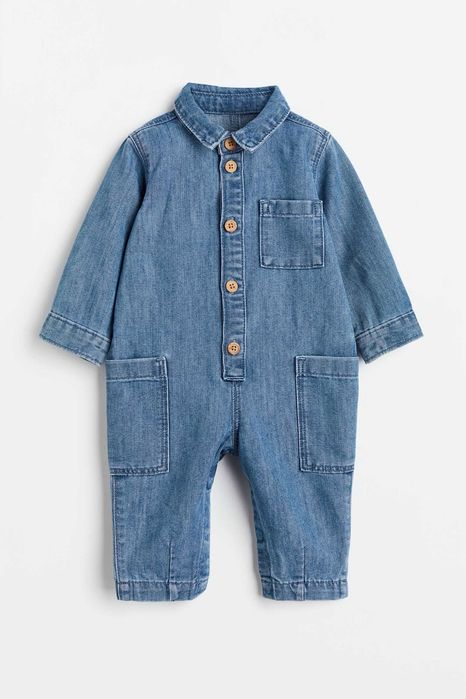H&M Dżinsowy kombinezon 86cm 12/18mies