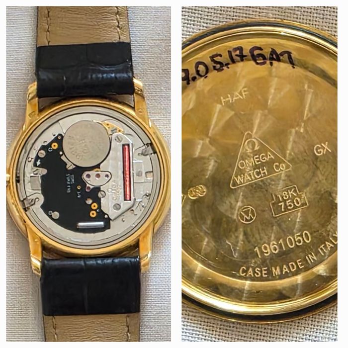 Золотые часы Omega