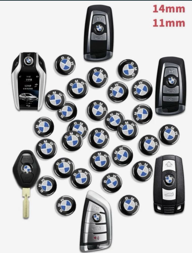 Эмблема( логотип, наклейка) на ключ Bmw F, Е, G серии