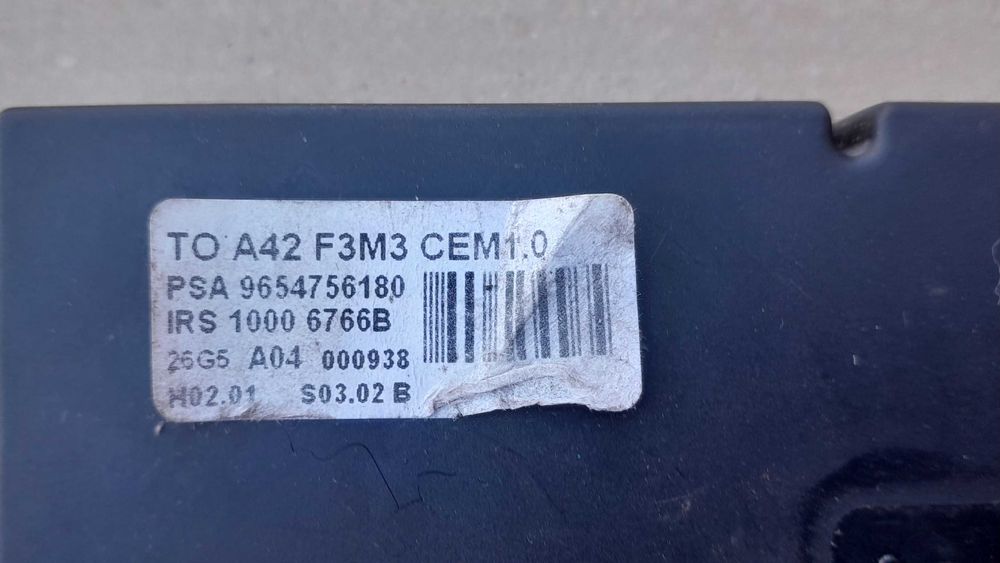 Citroen c3 pluriel cabrio 03-10r sterownik modul dachu PSA965.475.6180