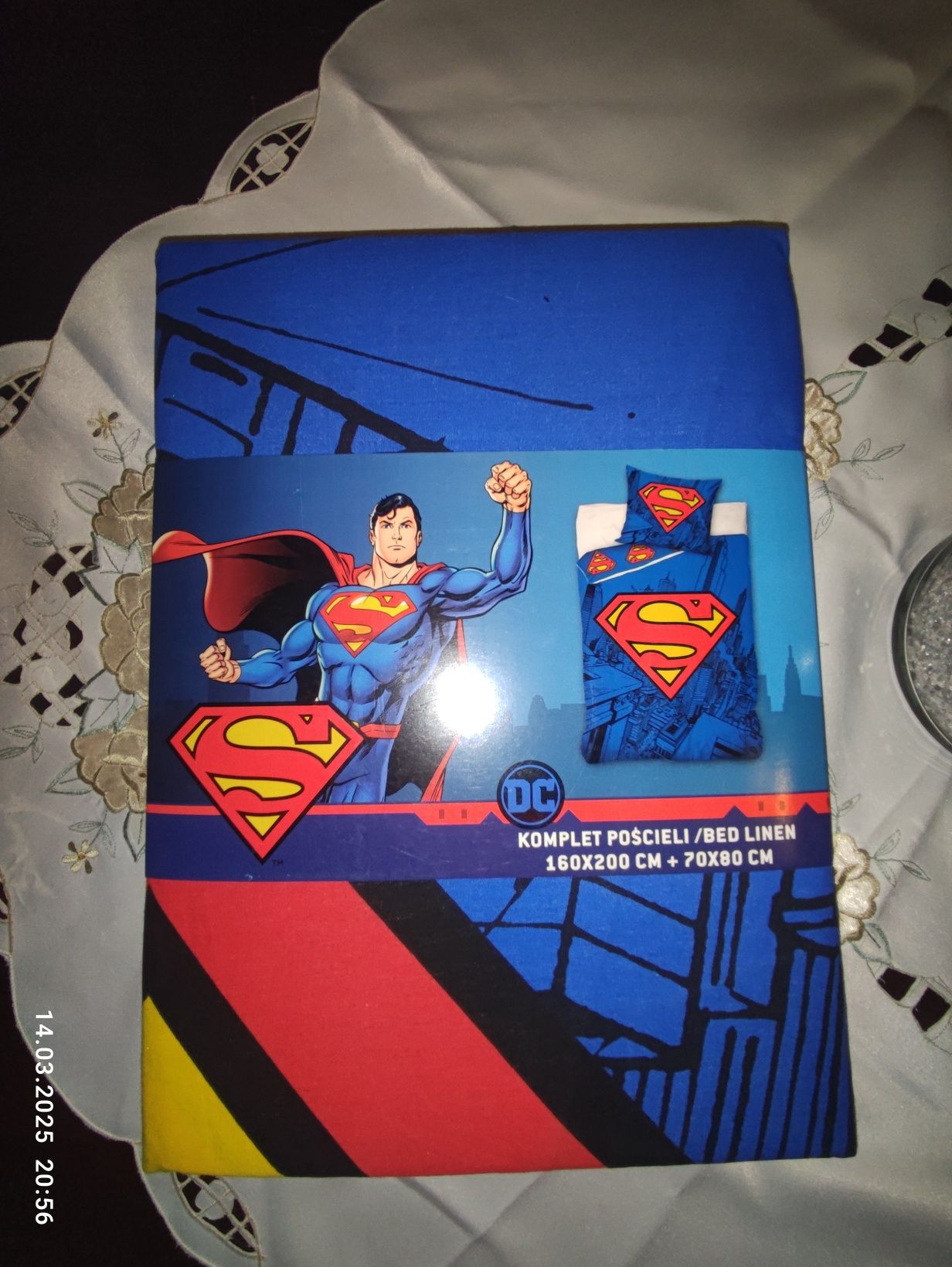 Pościel Superman bawełniana 160x200