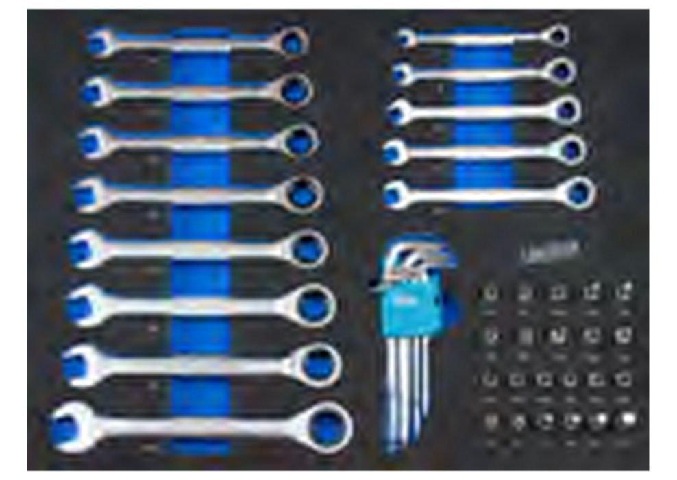 Carro ferramentas 7 gavetas 173 peças Topo p/ torno de bancada