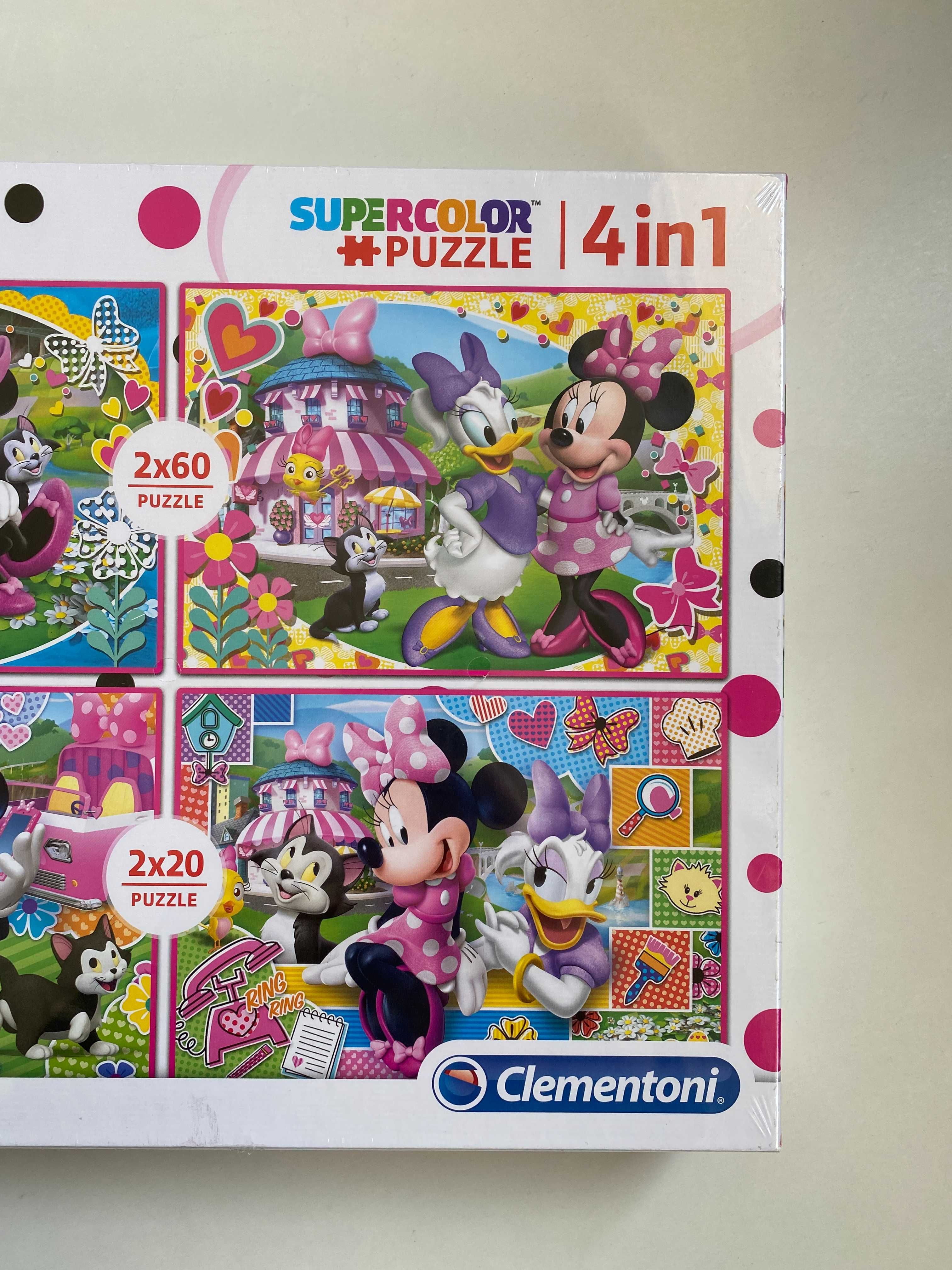 NOWE puzzle Clementoni Myszka Minnie Disney 4w1