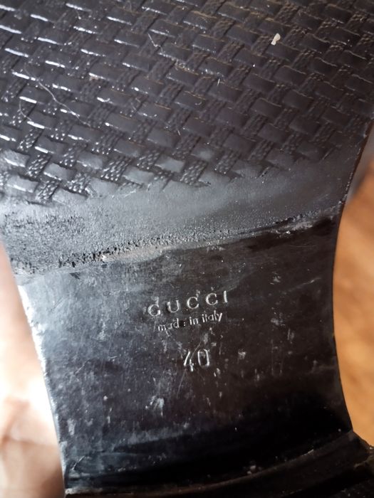 Шкіряні чоботи Gucci