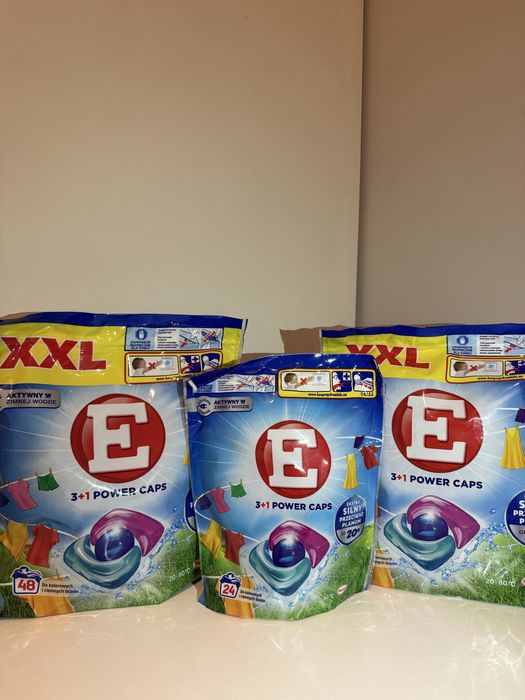 Kapsułki do prania E x3 opakowania akcesoria Power Caps