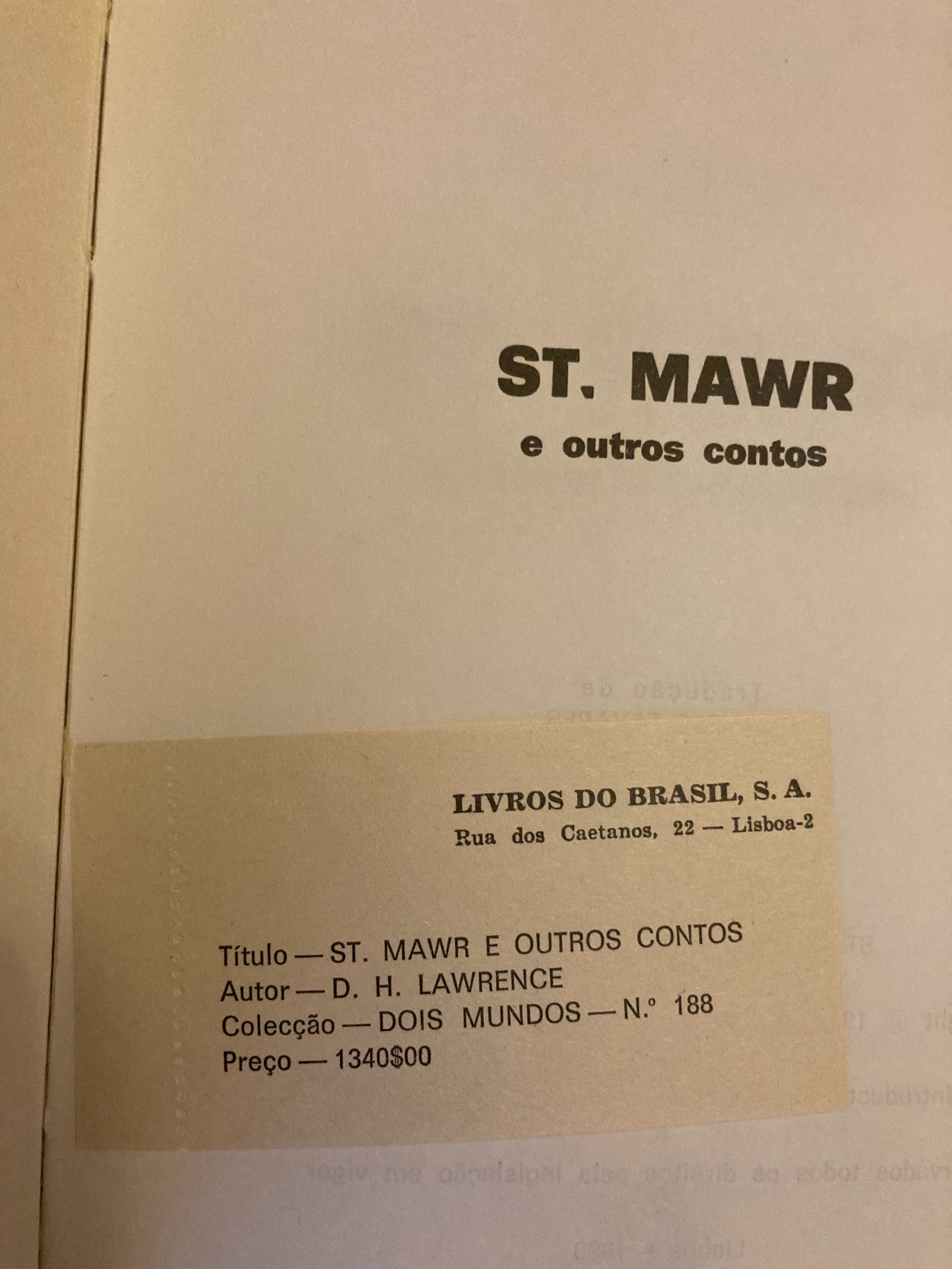 Livro St. Mawr e outros contos