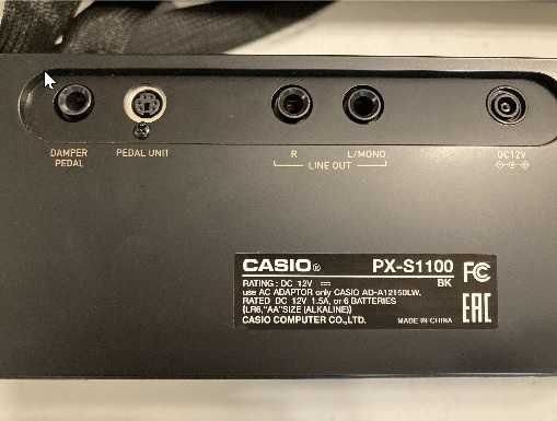 Цифрове піаніно Casio PX-S1100 Black