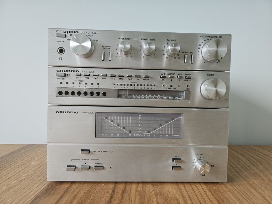 Zestaw Grundig MA 100 + MXV 100 + MI 100 – komplet sprawny
