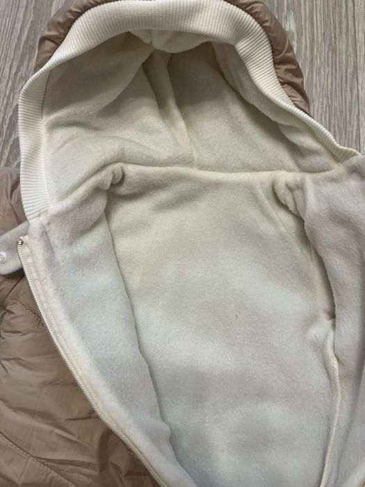 Дитячий демісезонний комбінезон бежевий, розмір 68 (3-6 місяців)