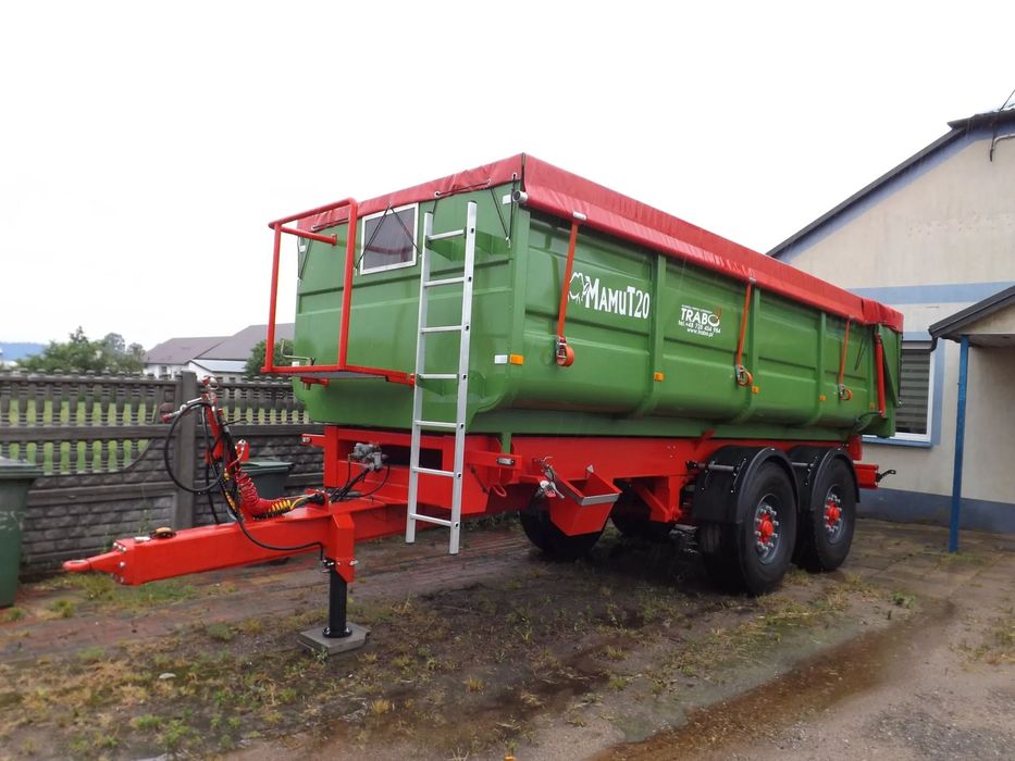 Schmidt przyczepa skorupowa 20m3  przyczepa ciężarowo-rolnicza zarej. tandem koła 445/65/22.5''