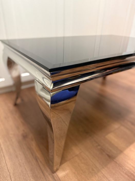 Stolik kawowy szklany w stylu Glamour