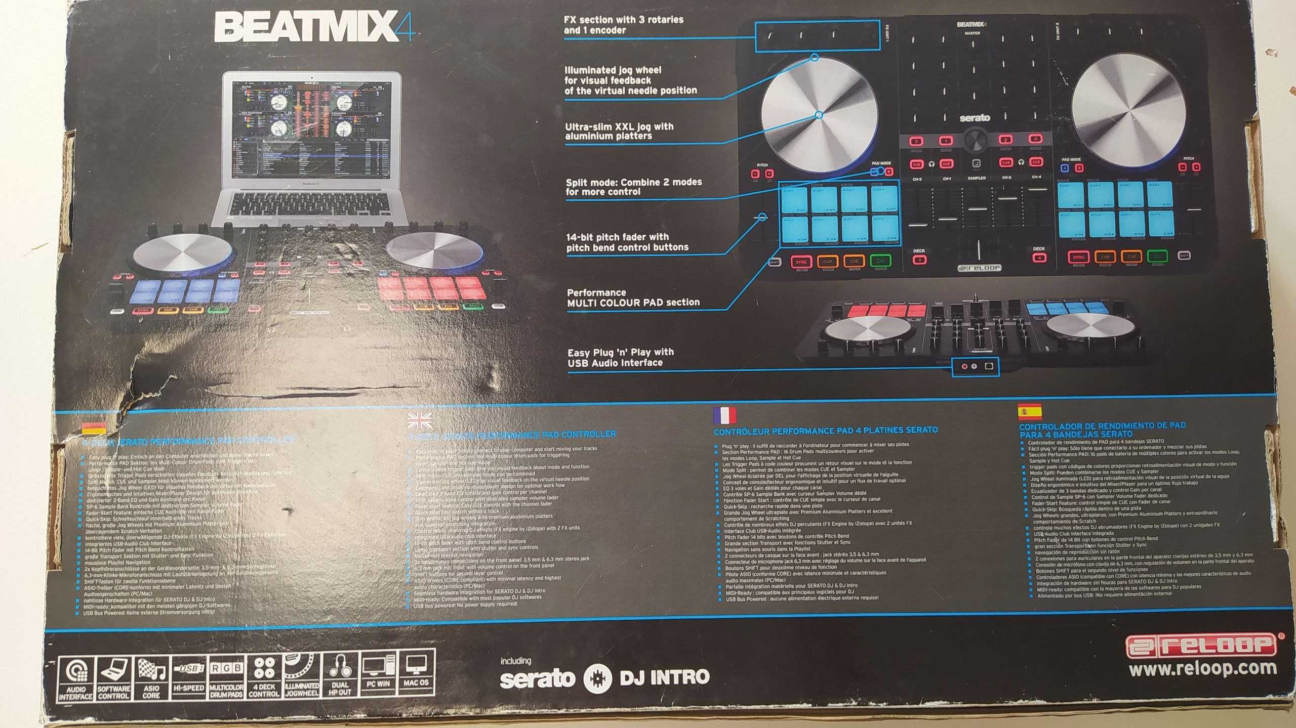 Reloop Beatmix 4 MK2 4-kanałowy kontroler DJ