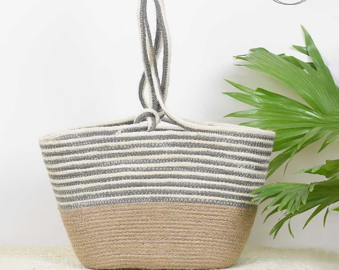 Torba typu shopper z naturalnej juty