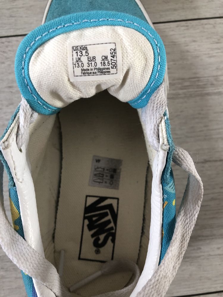 Vans turkusowe zamszowe