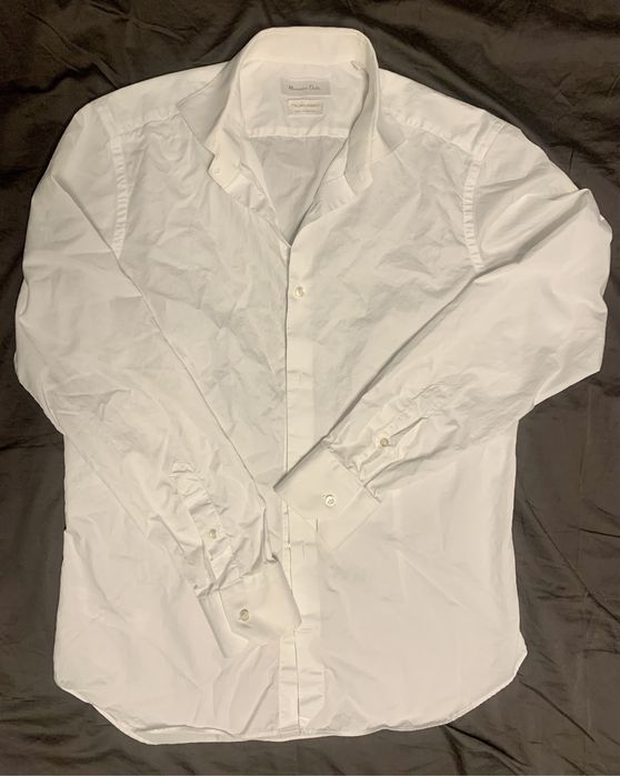 Bawełniana koszula o kroju slim  Massimo Dutti