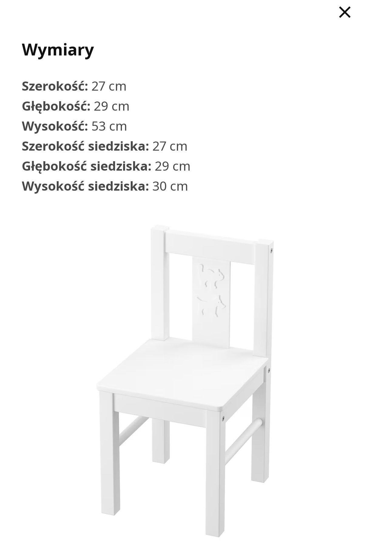 2 x krzesełko dziecięce Kritter Ikea