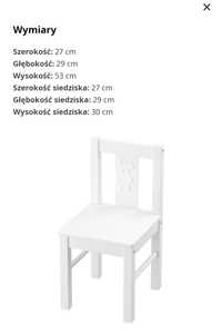 2 x krzesełko dziecięce Kritter Ikea