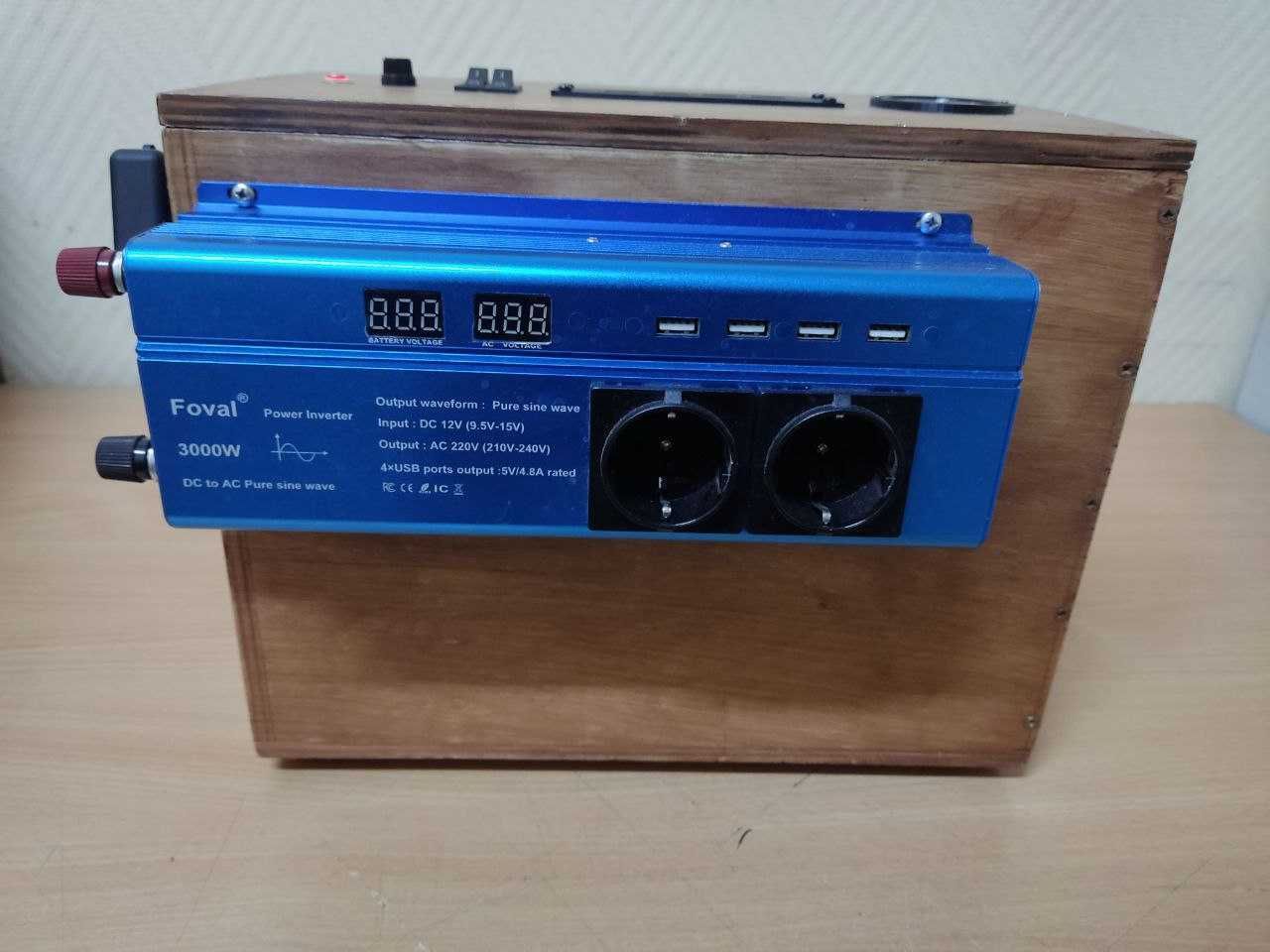 Lifepo4 збірка 12V 280Ah з інвертором 3000/1500W